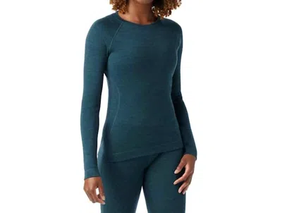 Smartwool Classic Thermal Base Sweater In Twilight Blue Heather In Green