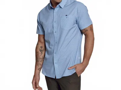 7diamonds Apollo Short Sleeve Shirt In Light Blue In Blue