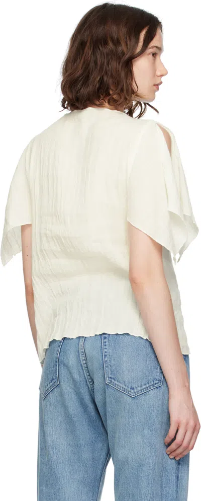 Baserange Off-white Folio Top In White