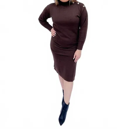 Lush Vanessa Dress In Brown In Brown