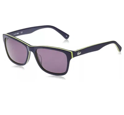 Lacoste Unisex L683s Sunglasses In Blue/yellow / Grey