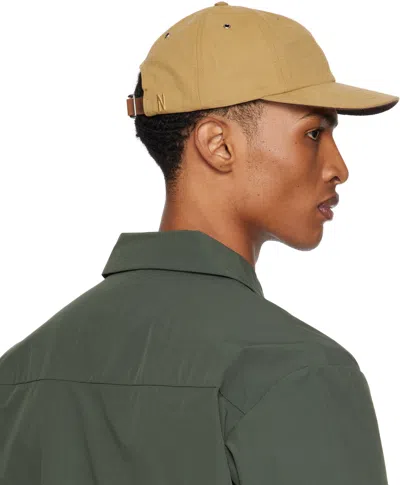 Norse Projects Tan Canvas 6-panel Cap