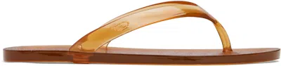 Ancient Greek Sandals Brown Jelly Flip-flops