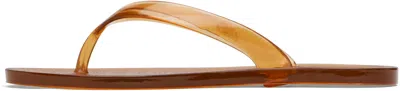 Ancient Greek Sandals Brown Jelly Flip-flops