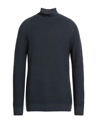 H953 Man Turtleneck Navy Size 42 Merino Wool