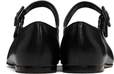Sandy Liang Black Pointe Mary Jane Ballerina Flats