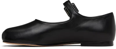 Sandy Liang Black Pointe Mary Jane Ballerina Flats
