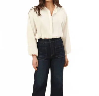 Omika Nero Shirt In Solid Salt In Neutral