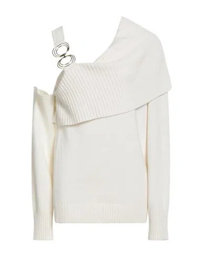 Simona Corsellini Woman Sweater Ivory Size L Polyamide, Wool, Viscose, Cashmere