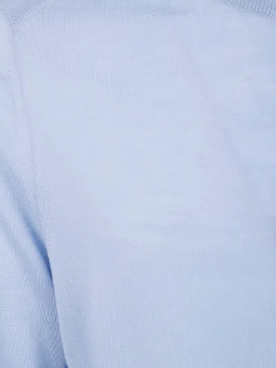 Paul Smith Mens Sweater Zip Neck In Blue