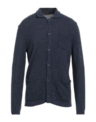 Stile Latino Man Cardigan Navy Size 42 Silk