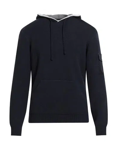 Pmds Premium Mood Denim Superior Man Sweater Navy Size L Wool, Viscose, Polyamide, Cashmere