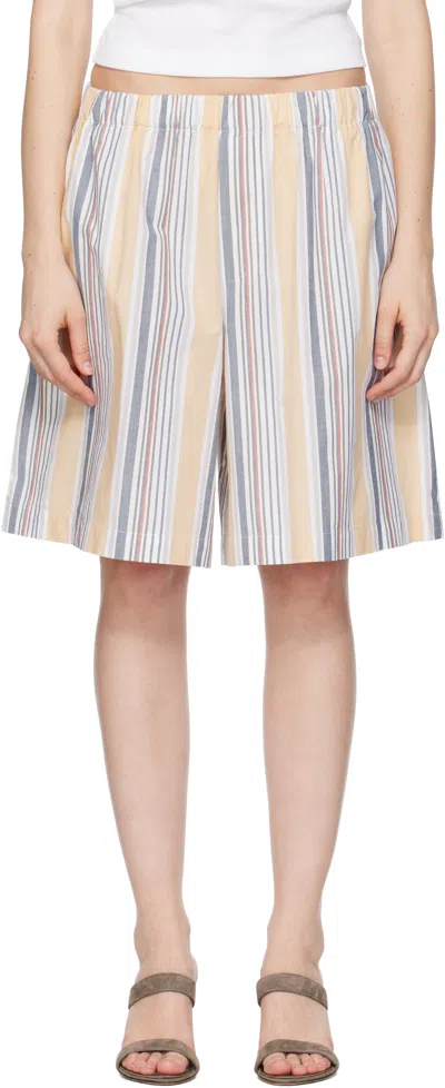 Baserange Yellow Stave Shorts In Multi