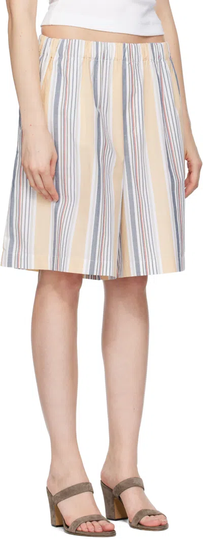 Baserange Yellow Stave Shorts In Multi