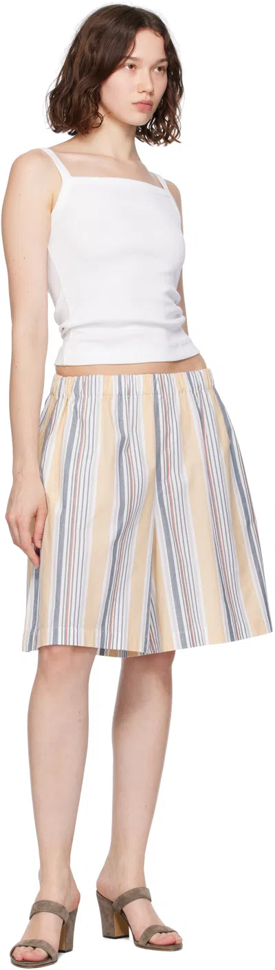 Baserange Yellow Stave Shorts In Multi