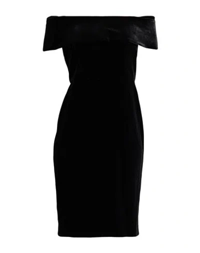 Calvin Klein Woman Mini Dress Black Size 6 Polyester, Elastane