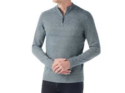 Smartwool Sparwood Half Zip Sweater In Twilight Blue Marl In Gray