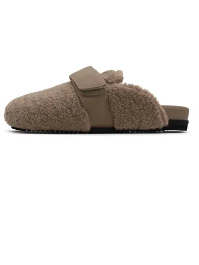 Roam Women's Fuzzy Loafer Mule In Oat