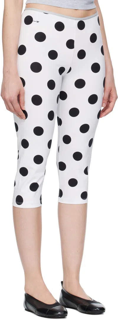 Paloma Wool White & Black Aneu Leggings In Multi