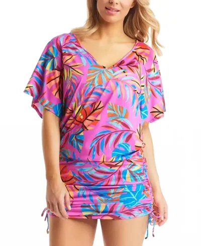 Bar Iii Womens Printed Caftan Cover-up In Multi