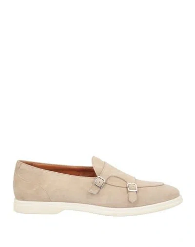 Eleventy Man Loafers Beige Size 7 Leather