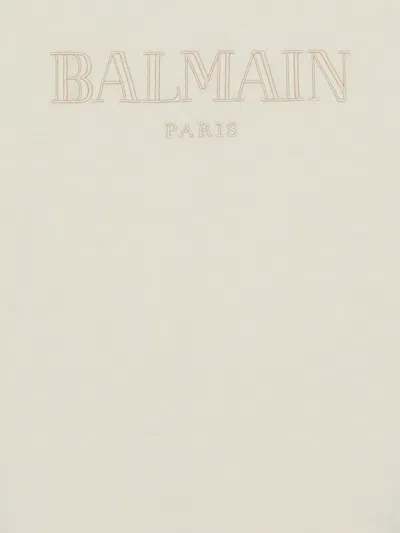 Balmain Cotton T-shirt In Neutral