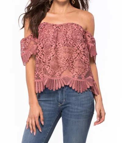 Lovers & Friends Women's Life's A Beach Top In Mauve In Pink
