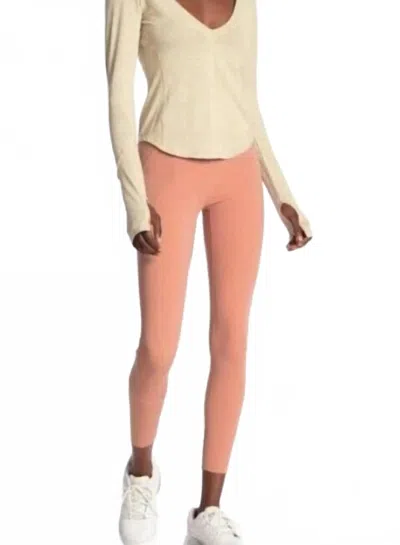 Free People Movement Under The Moon High Rise Leggings In Orange In Multi