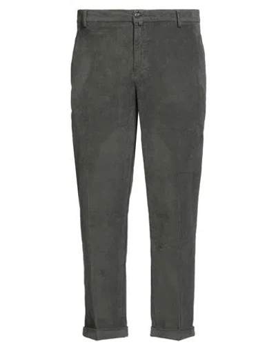 Baronio Man Pants Lead Size 30 Cotton, Elastane In Gray