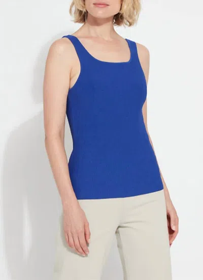 Lyssé Avril Sculpting Tank Top In Cobalt Pop In Blue