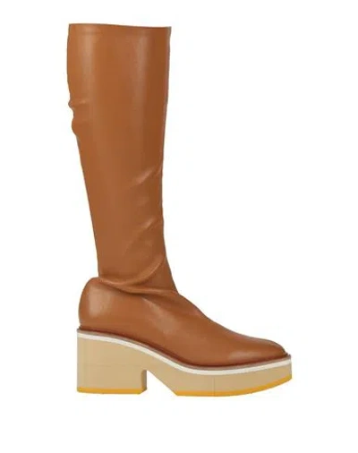 Clergerie Woman Boot Tan Size 7 Leather