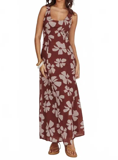 Indikah Kauai Maxi Dress In Brown