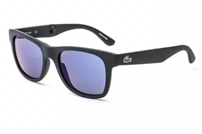 Lacoste Unisex L778s Sunglasses In Matte Black / Blue Shaded