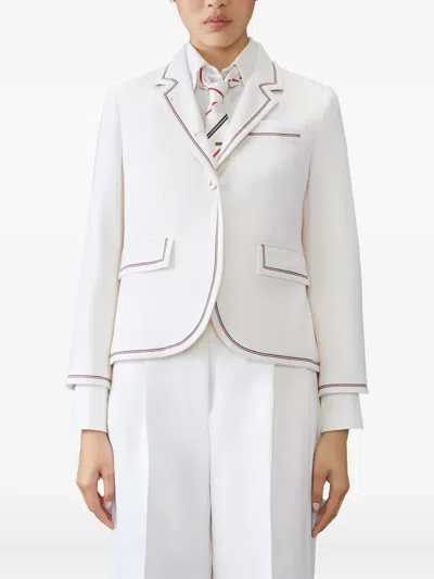 Thom Browne Cashmere High Armhole Sportcoat In White
