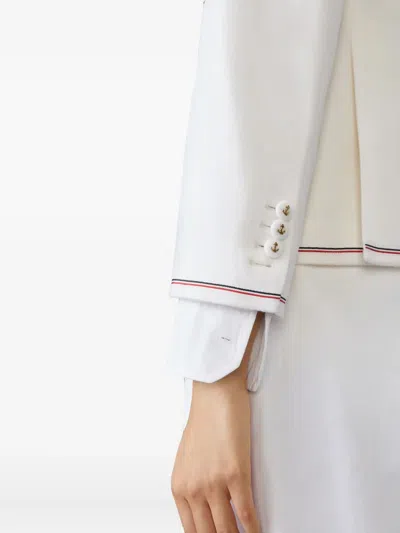 Thom Browne Cashmere High Armhole Sportcoat In White