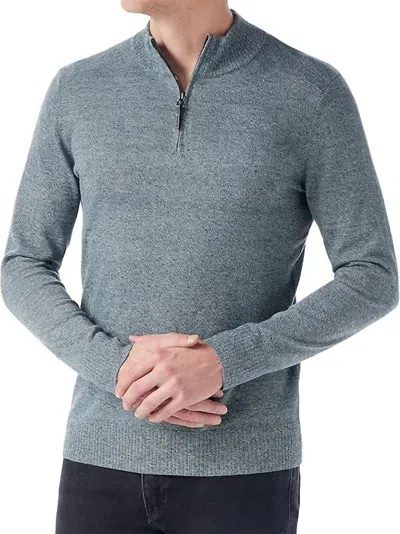 Smartwool Sparwood Half Zip Sweater In Twilight Blue Marl In Gray