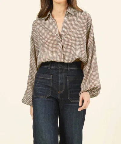 Omika Nero Blouse In Talie Gulf In Brown