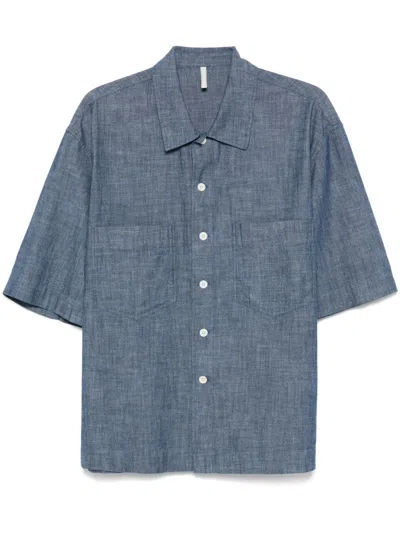 Sunflower Blue Cotton Shirt