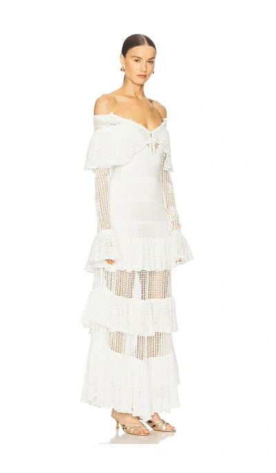 Alexis Carmen Dress In White