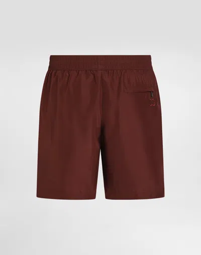 Dolce & Gabbana Drawstring Swim Shorts In Blue