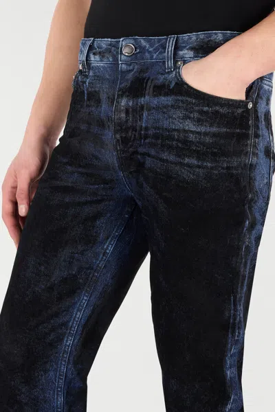 Roberto Cavalli Jeans With Contrasting Discoloration Detailing In Blue