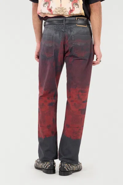 Roberto Cavalli Jeans With A Mottled Print Effect