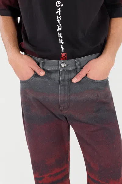 Roberto Cavalli Jeans With A Mottled Print Effect