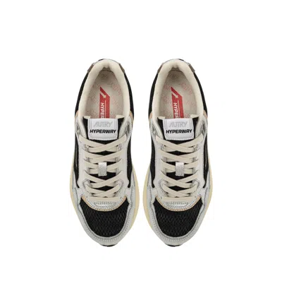 Autry Hyperway Low Mlea Su Mesh Silv Blk In Gray