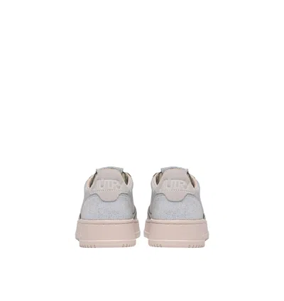 Autry Medalist Low Sue Scrap Wht Pinktint In Gray