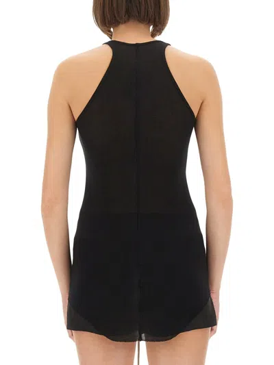 Rick Owens Slim Fit Ribbed Racerback Tank Top