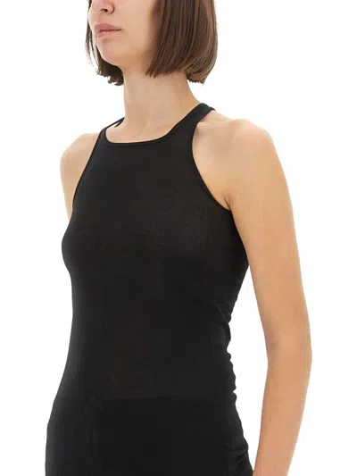 Rick Owens Slim Fit Ribbed Racerback Tank Top
