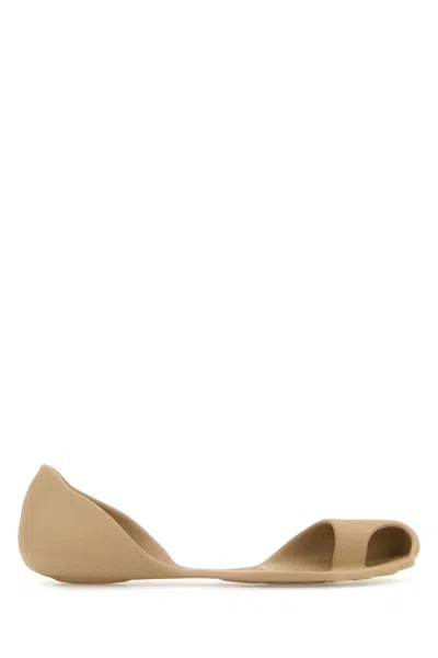 Balenciaga Flat Sole Open Toe Eva Zero Sneakers In Neutral