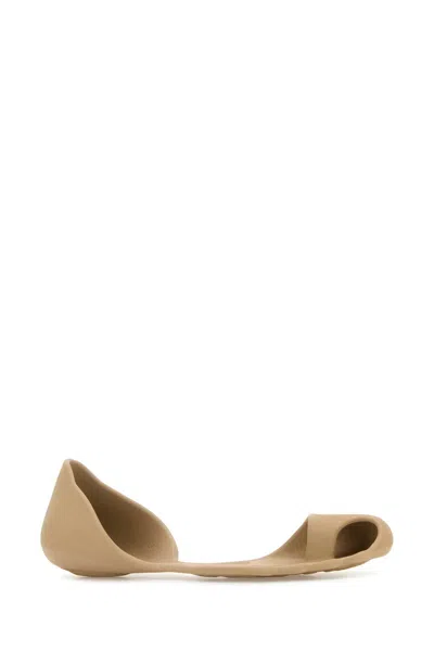 Balenciaga Flat Sole Open Toe Eva Zero Sneakers In Neutral
