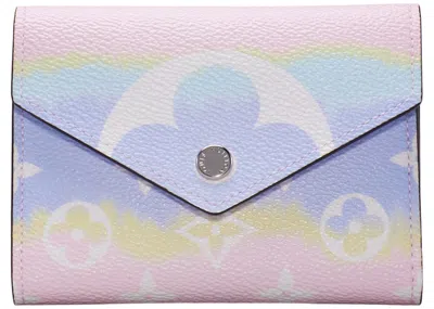 Pre-owned Louis Vuitton Women's  Victorine Wallet Lv Escale In Pastel In Pink